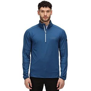 Regatta Makhill herenstretch, UV-beschermde jersey met halve rits, met Extol Stretch-stof. Geschikt om te wandelen en te wandelen.