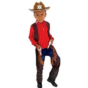 Rubies - Cowboy kostuum instapmodel 3-4 jaar, bruin