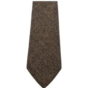 MARCO PASCALI Lana Tweed stropdas, bruin, schep 8 cm voor heren