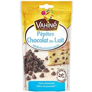 VAHINÉ - Gebak – chocoladechips – melkchocolade – voor cakes, koekjes en desserts – 100 g