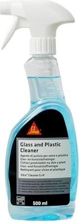Sika - Glas- en kunststofreiniger op waterbasis - Verwijdering van vingerafdrukken, resten - Spray 500ml