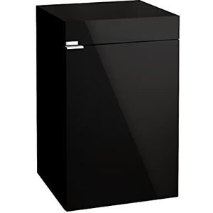 AQPET Cabinet 50 Houder voor aquaria, van hout, met glanzend oppervlak, 50 x 50 x 80 cm, zwart