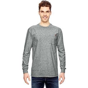 Dickies Men's Long Sleeve Heavyweight Crew Neck, Heather Gray, X-Large