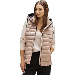 Street One Dames A220200 gewatteerd vest, licht iced goud, 36, Licht Iced Gold, 36