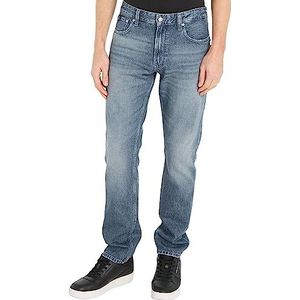 Calvin Klein Jeans Authentieke rechte spijkerbroek voor heren, grijs, 38W / 32L