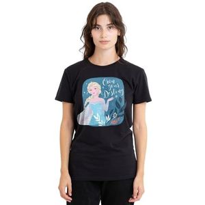 Frozen Elsa Own Your Destiny dames T-shirt, zwart, klein, Zwart, S