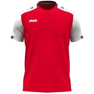 JAKO Kinder-T-shirt Dynamic, rood/wit/donkerrood, 116