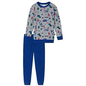 Schiesser Schlafanzug Lang pyjamaset voor jongens, Grijze smelt., 18-24 maanden