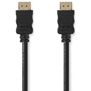 NEDIS High Speed ​​HDMI ™ kabel met Ethernet | HDMI™ stekker | HDMI™ stekker | 4K @30Hz | 10.2 Gbps | 20.0 m | rond | PVC | Zwart | Hanger