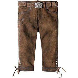 Stockerpoint heren leren broek, steen gebloemd, 48