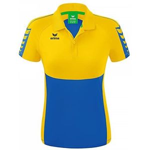 Erima dames Six Wings Sport polo (1112217), new royal/geel, 36