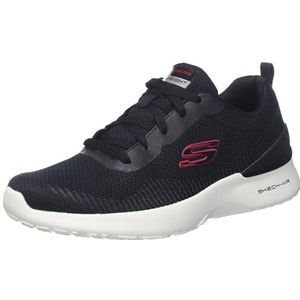 Skechers Heren Skech-AIR Dynamight BLITON Trainers, zwart mesh/synthetisch/rode trim, 13 UK, Zwarte Mesh Synthetische Rode Trim, 48.5 EU