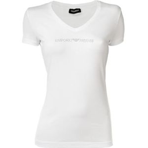 Emporio Armani Iconic Cotton T-shirt voor dames, wit D, S