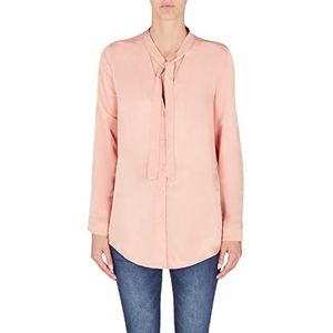 Armani Exchange Dames Casual Fit, Tie Neck, Knoopsluiting Shirt, Lady, Small, Lady, S