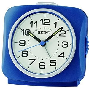 Seiko Clock wekker analoog blauw QHE194L