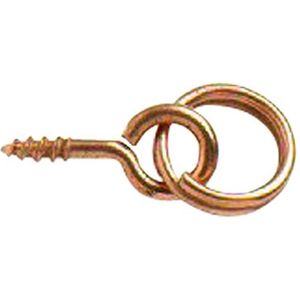 Bulk Hardware bh04794 Medium schroef ring - bruin (4 stuks)