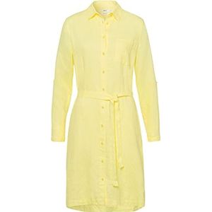 BRAX Damesstijl Gillian linnen jurk, geel, 42