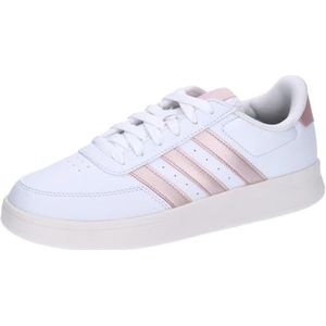 adidas Dames Breaknet 2.0 Schoenen, FTWR White/Sandy Pink met./Chalk White, 34 UK, Ftwr White Sandy Pink Met Krijt Wit, 9 UK