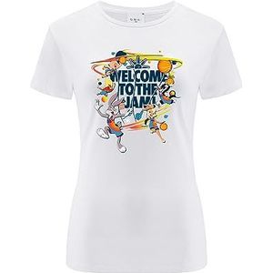 ERT GROUP Origineel en officieel gelicentieerd door Looney Tunes White Dames T-shirt, Space Jam 003, eenzijdige print, maat 3XL, Space Jam 003 Wit, 3XL
