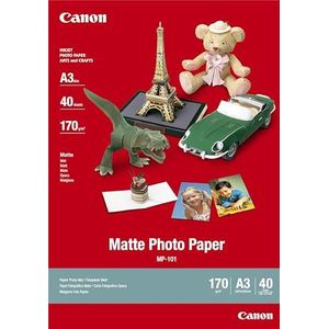 Canon 7981A008 MP-101, A3 fotopapier mat (170 g/m²) A3, 40 Blatt,Zwart