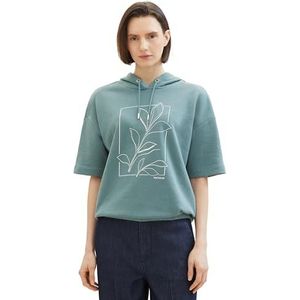 TOM TAILOR Sweatshirt voor dames, 10697 - Sea Pine Green, XXL
