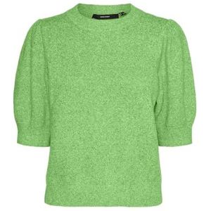 VMDOFFY GA NOOS 2/4 O-Neck Pullover, Summer Green/Detail: melange, M