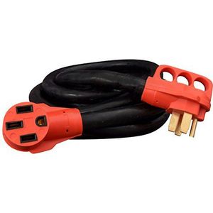 Mighty Cord A10-5015EH Rood 15' 50A Verlengsnoer met Heavy Duty Kabel (Boxed)