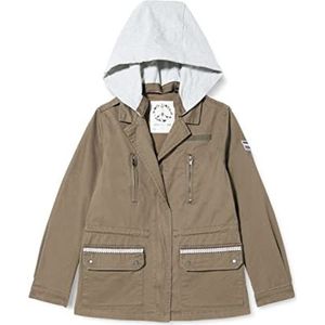 IKKS Junior Parka Cap. Meisjes, Khaki (stad), 10 Jaar