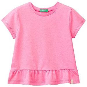 United Colors of Benetton T-shirt voor meisjes en meisjes, Fuchsia 90J, 1 jaar