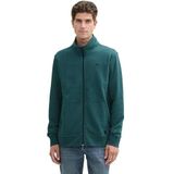 Tom Tailor - Sweatjacke - Grijs - Regular Fit - Rits en Kängurutasche