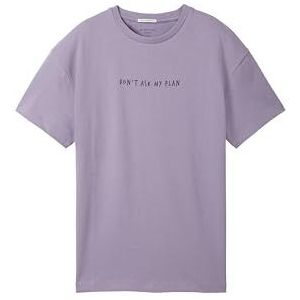 TOM TAILOR T-shirt voor jongens, 34604 - Dusty Purple, 164 cm