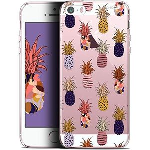 Beschermhoes voor 4 inch Apple iPhone 5/5S/SE, ultradun, motief ananas goud