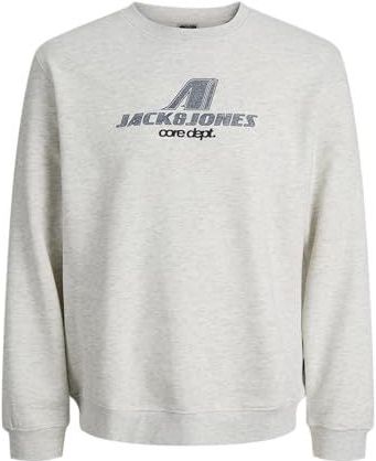 Jack & Jones - JCOTIER PRINT SWEAT - Sweatshirt - White melange