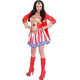 WIDMANN Super Hero Girl jurk met capuchon voor volwassenen, maat 389