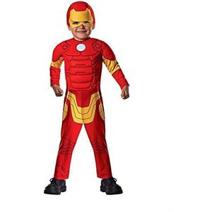 Rubie's 620015_TODD Marvel superheld avonturen Iron Man spierborstkostuum, peuter