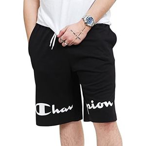 Champion Legacy Authentic Pants PRO Jersey Split Logo Bermuda Shorts voor heren, Zwart, S