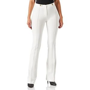 Pinko Hulk 10 broek van stof, broek voor dames, Z05_wit-sneeuwwit, 42 NL