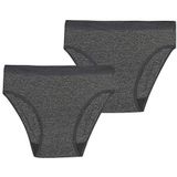 Dim - Les Pockets - Meisjesbroekje - Donker China - Zachte Microvezel x 2