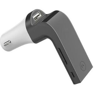 NT7004 - FM-zender - Zwart - Bluetooth 5.0 - Handsfree - USB-opladen 5 V - Micro-SD-poorten - USB en AUX