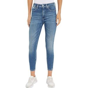 Calvin Klein Jeans Dames HIGH Rise Super Skinny Enkel Skinny, Denim Medium, 28W, Denim Medium, 28W