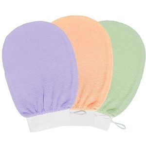 Massagehandschoenen - Peelinghandschoenen - Blauw - Katoen