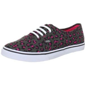 Vans Unisex Authentic Lo Pro (Engineered STRPS) vrijetijdsschoen, Grijs luipaard grijs neon roze, 40 EU