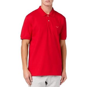Poloshirt, 100% biologisch katoen, rood (kersen), XL