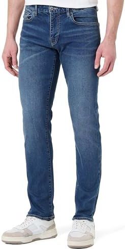 Armani Exchange - Essential Patch Logo Lettering - Jeans - Blauw