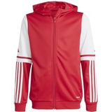 adidas - Squadra 25 - Hooded Trainingsjack - Rood - 100% Gerecycled Polyester