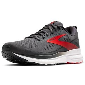 Brooks Trace 3 Herensneakers, 42,5 EU, Ebony Fiery Rood Wit, 42.5 EU