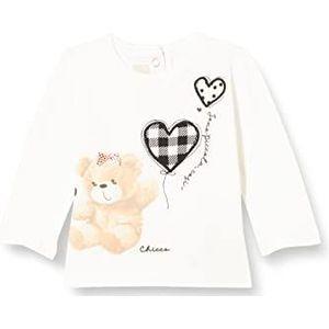 Chicco T-shirt met lange mouwen voor meisjes, wit, 062 Baby Girls