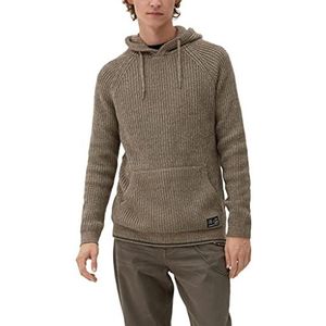 Q/S designed by Men's 2118696 gebreide trui, bruin, M