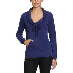 edc by ESPRIT Dames sweatshirt 071CC1J003, blauw (443 Night Blue), 38