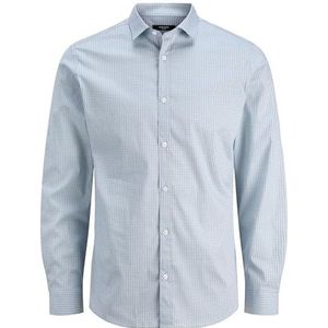 JACK & JONES - Overhemd - Lichtblauw / Zwart - Lange Mouw